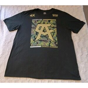 Official Saul Canelo Alvarez Black Camo T Shirt "No Boxing No Life" Men's 2XL